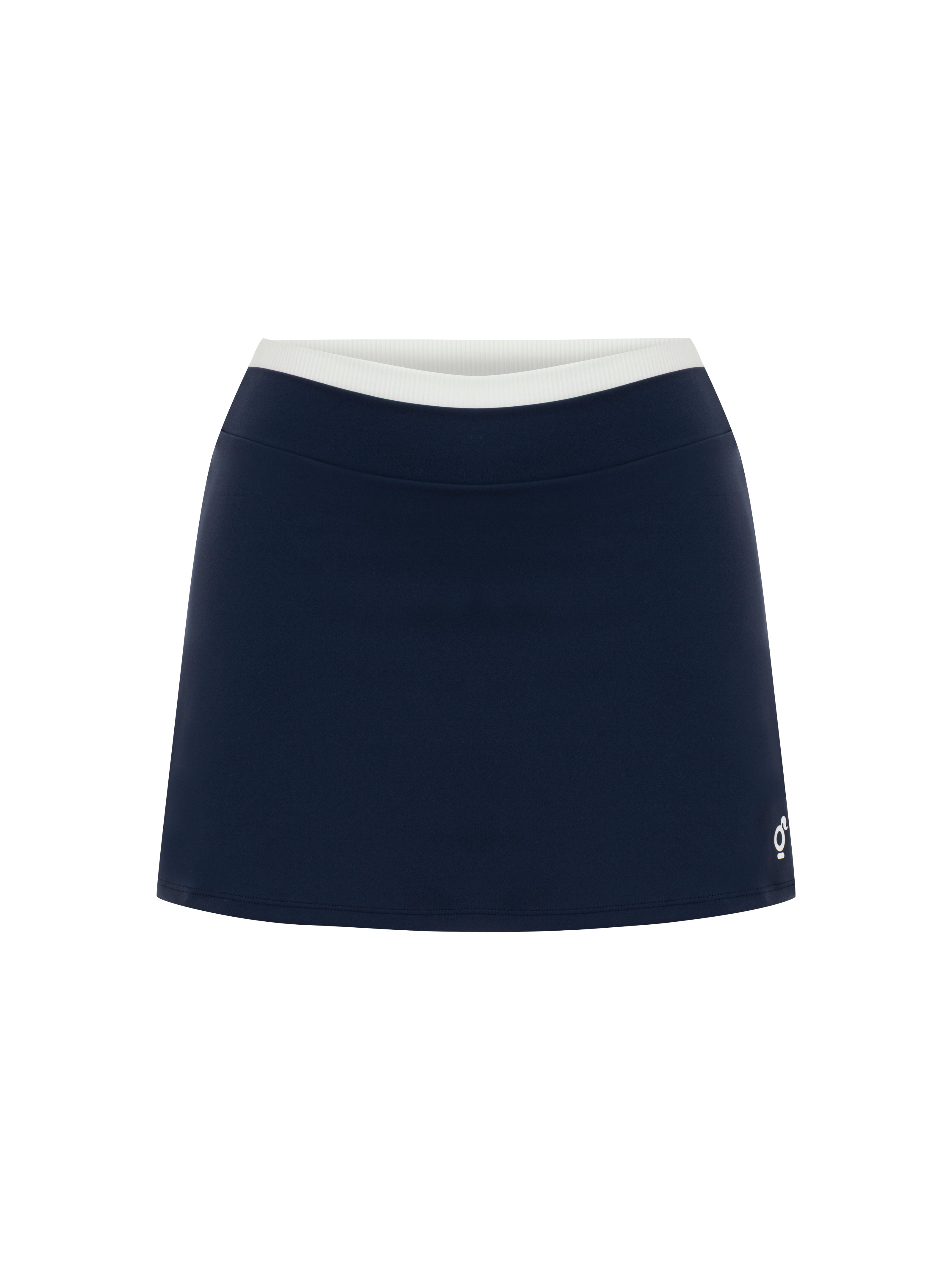 Dark Blue Contrast Skirt