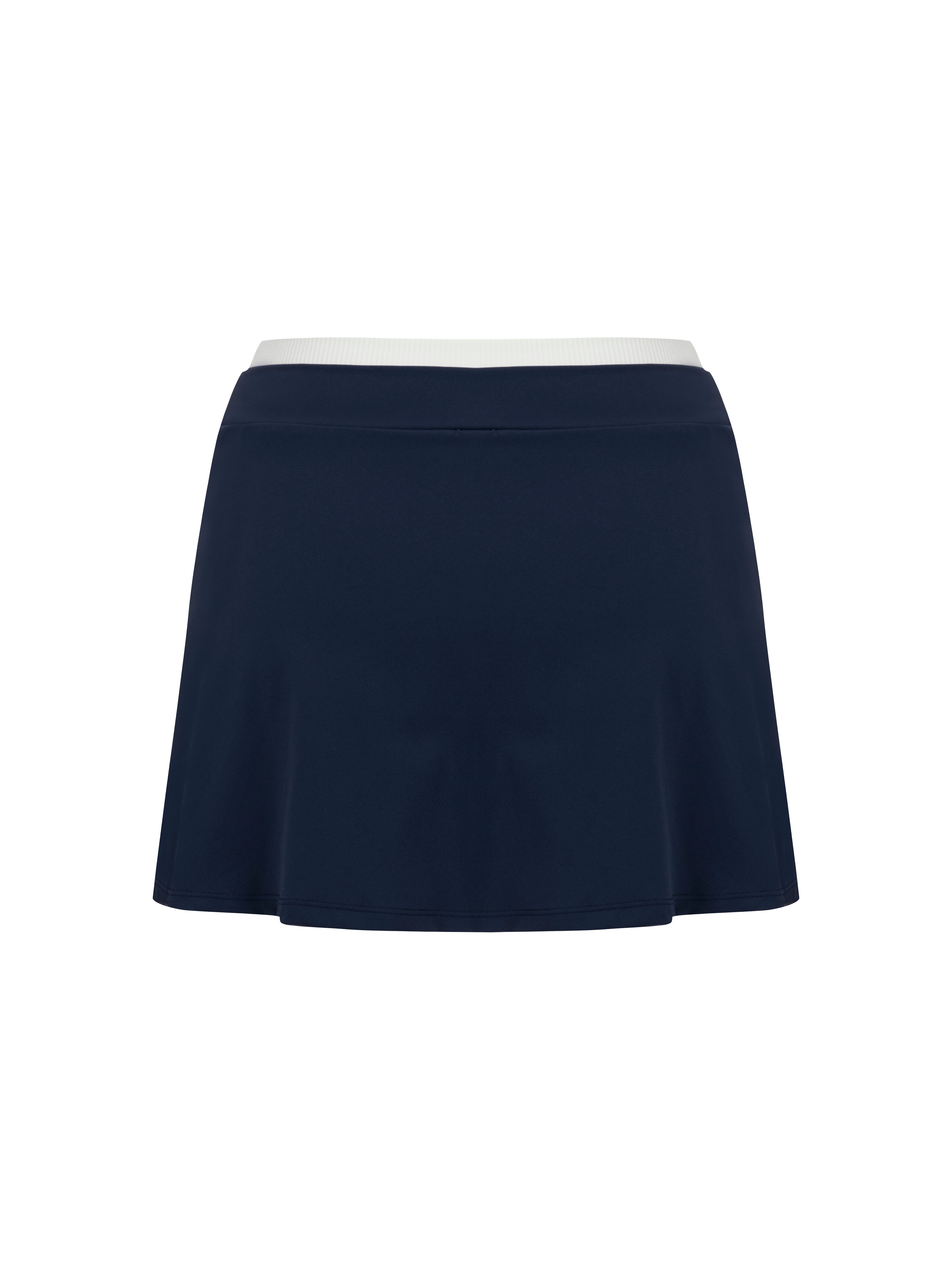 Dark Blue Contrast Skirt