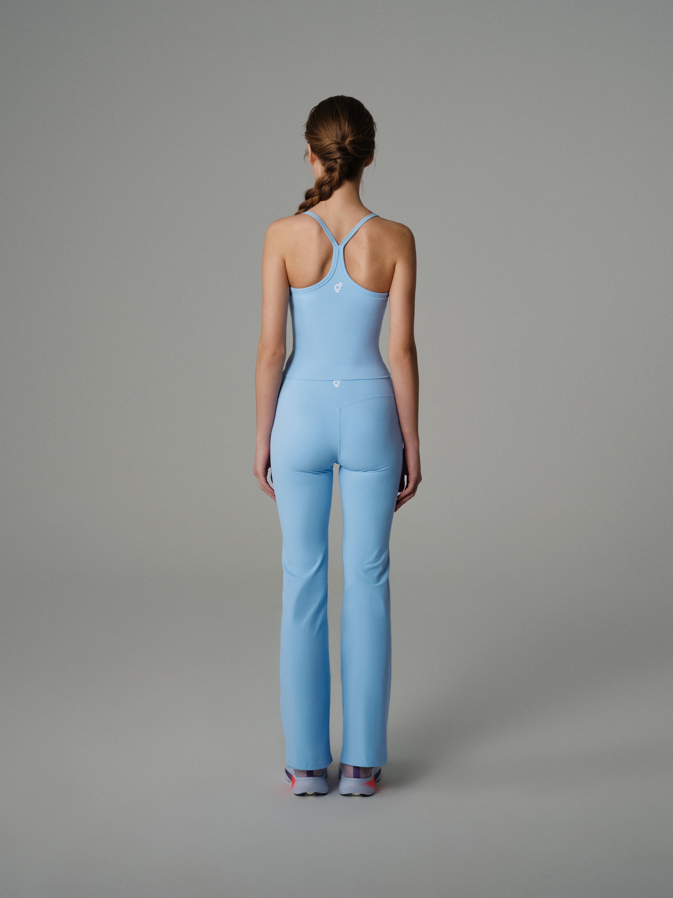 Whispy Blue Flared Leggings