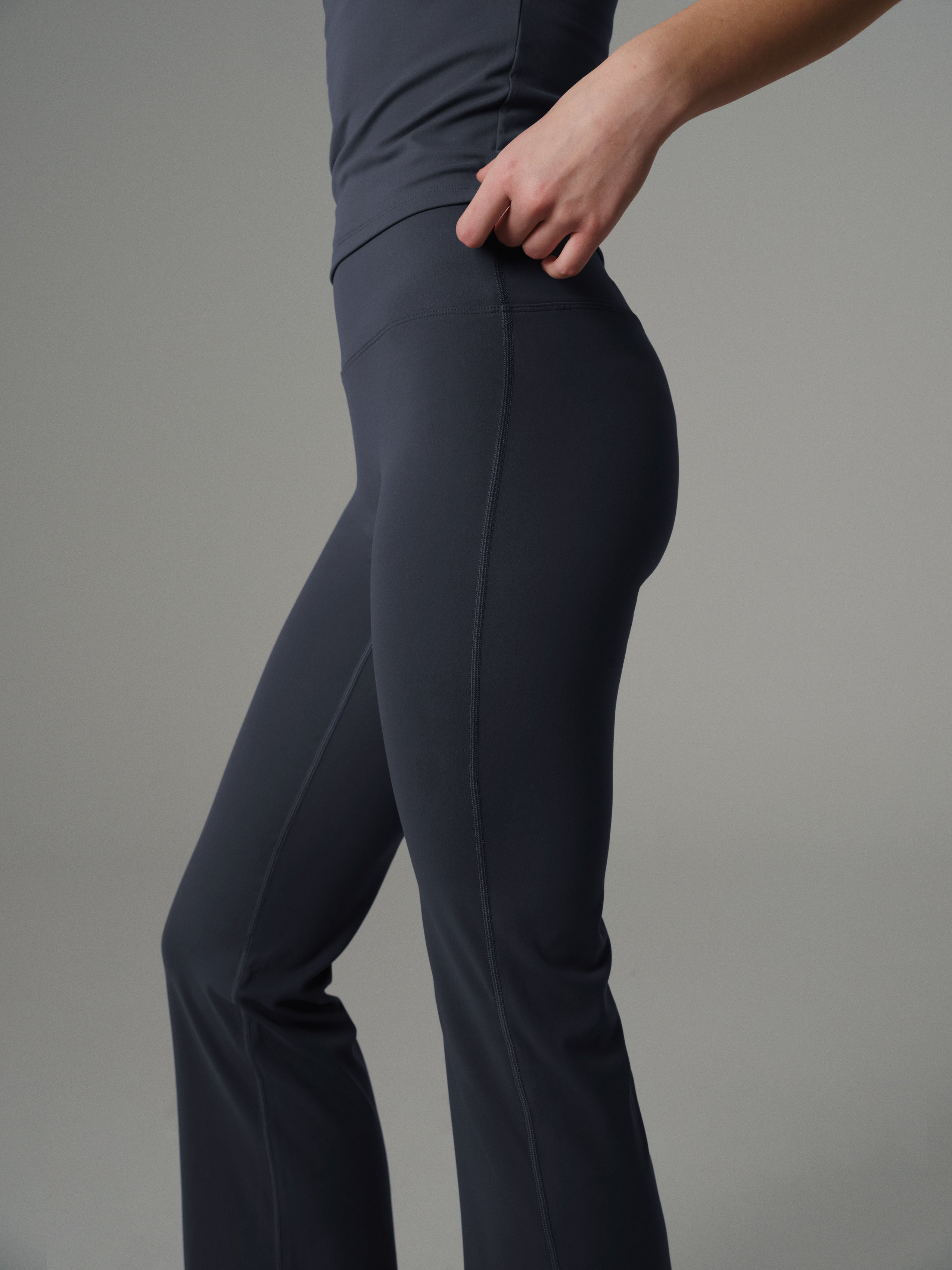 Dark Grey Flared Leggings