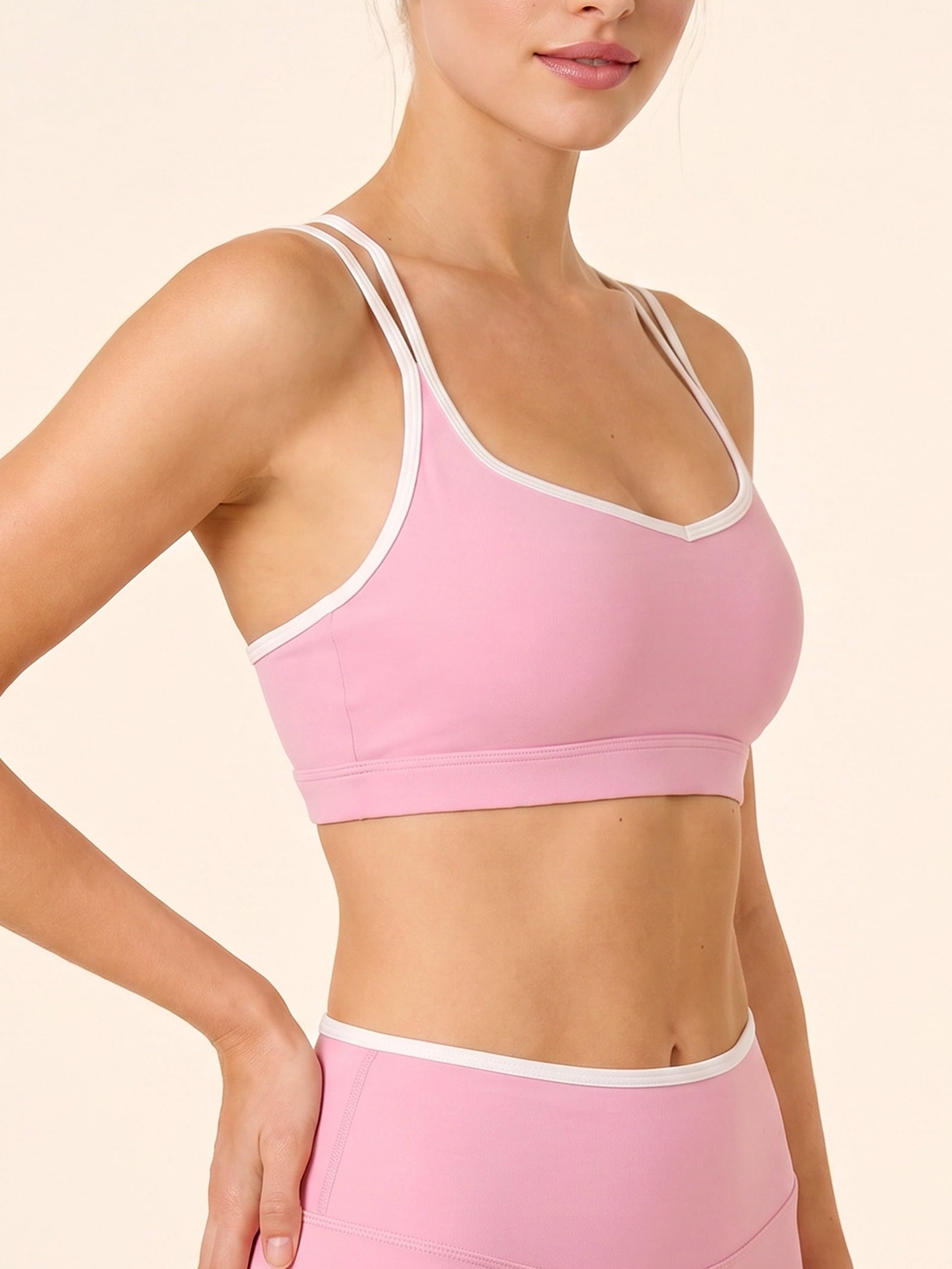 Pink Drink Contrast Bra